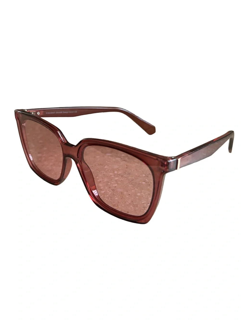 Vincent Chase S14075 Pink Transparent Full Rim Polarized Sunglasses Unisex